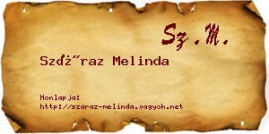 Száraz Melinda névjegykártya